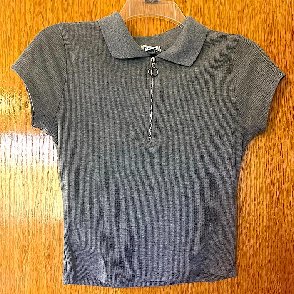 Rue 21 Short Sleeve Ribbed Polo